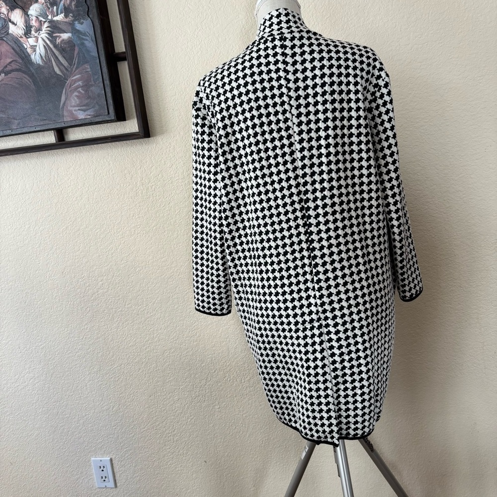 Philosophy houndstooth pattern Sweater cardigan j… - image 7